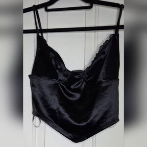 Bear Dance Black Satin Chemise